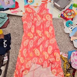 Ruby Rd. Womens Dress in Pink and Orange. Size Large